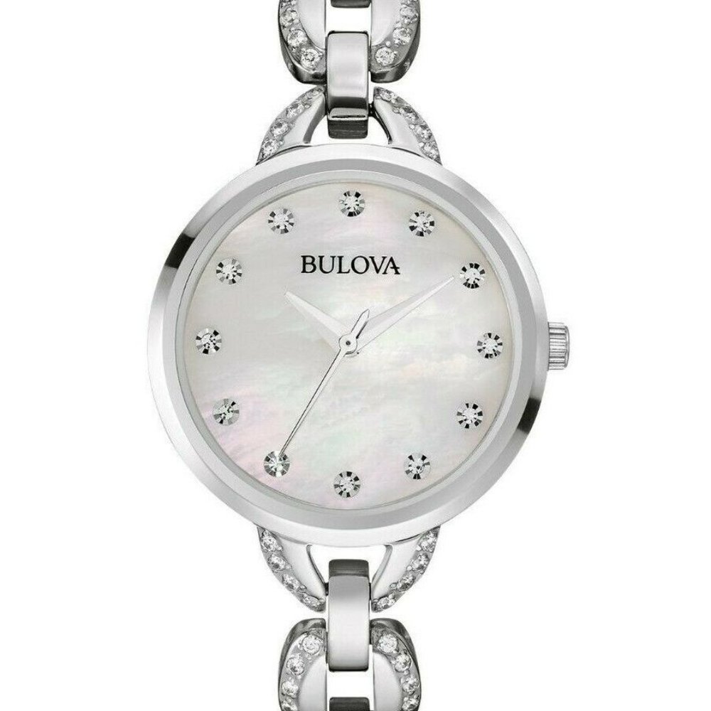 Sale! Bulova Silver Dial Accent Watch - Picture 1 of 4